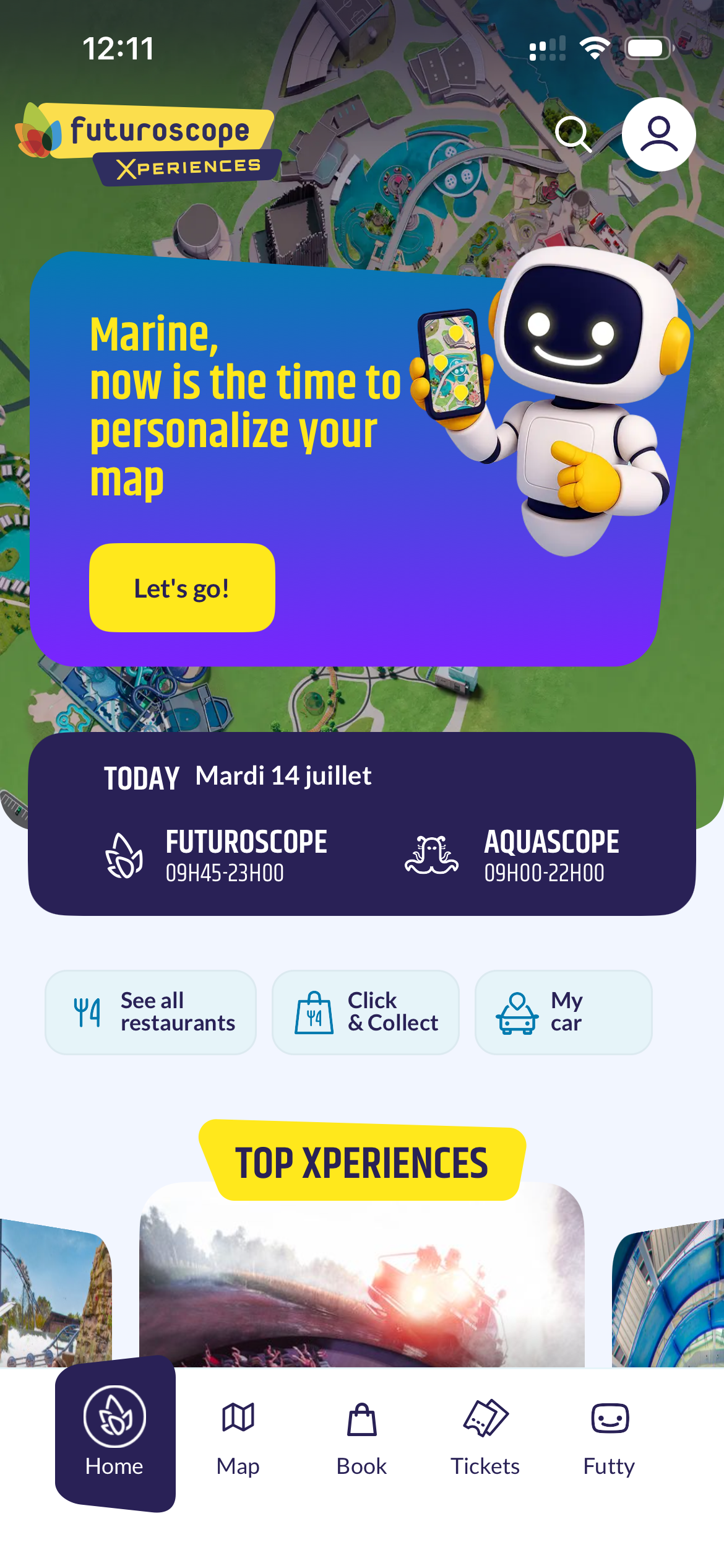Futuroscope Xperiences mobile app